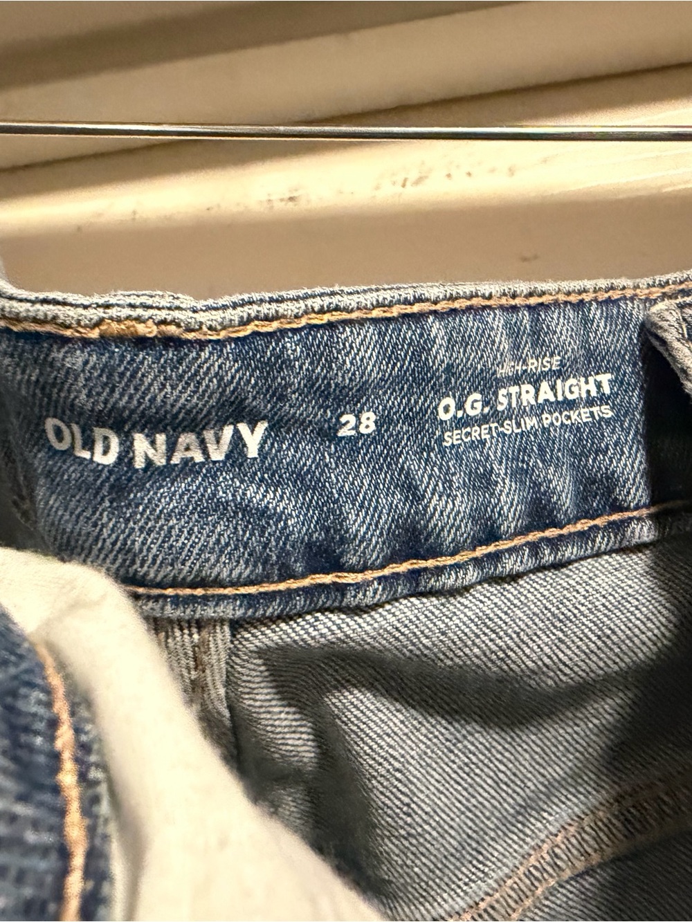 Old Navy O.G. Straight High-Rise Distressed Jeans Women’s Size 28